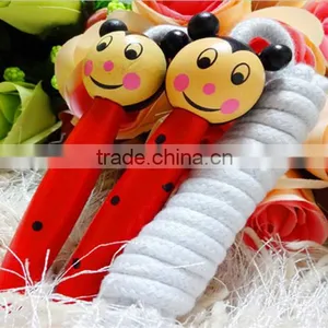Kids Wood Skipping Jump Rope Wooden Green Bee Cartoon Animals Toy Party Favor Supply Fitness thumbnail-3