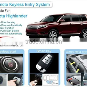 Manufacturer Keyless Entry System12v With Car Alarm for Toyota Highlander thumbnail-1