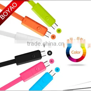 2016 Fashion Design 360 Degree Rotating 2 in 1 USB Cable, 2 in 1 USB Data Cable With 2 Connectors for Samsung for Iphone thumbnail-5
