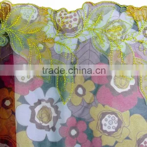 Leaf Heat Cut Polyester Embroidery Lace thumbnail-1