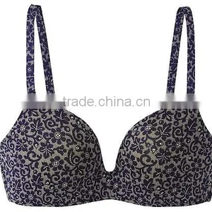 2014 New Arrival Ladies Underwear Flower Seamless Wireless Soft Comfortable Bra thumbnail-2