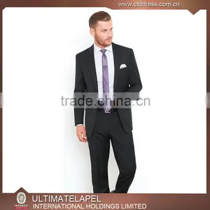 High Quality Custom Tailored Black Men Suit for Wedding Groom Mens Wedding Suit Supplier's Choice thumbnail-1