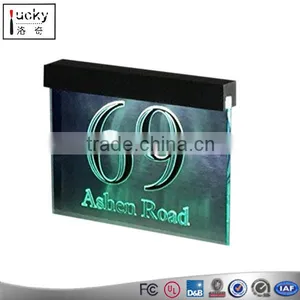 Acrylic Letters and Numbers for Signs, Acrylic LED House Numbers Sign thumbnail-1