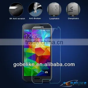 2014 New Arrival! For Samsung S5 Tempered Glass Screen Protector /Screen Guard thumbnail-1
