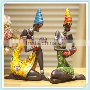 Polyresin African Mother Figurine Holy Family Figurine for Home Decoration thumbnail-1