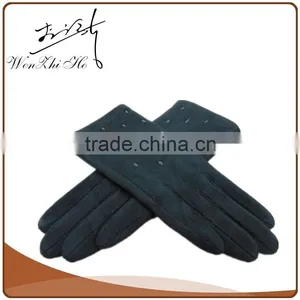 2016 NEW Fashional Cherry Thinsulate Suede Motorcycle Gloves For Girls thumbnail-3