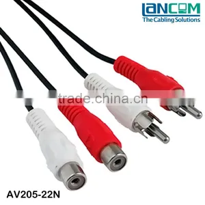 LC 2C Different Length Lower Price High Speed RCA Analog Audio Cable 30cm M/F thumbnail-1