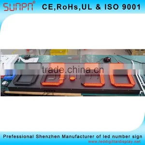 Australia 20 Inch 4 Digits Outdoor Led Clock /time/date /temperature Sign thumbnail-6