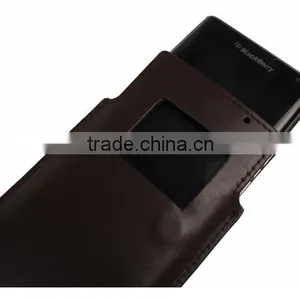 SIKAI High Quality Genuine Leather Pouch Case Cover For Blackberry Priv Pouch Case With View Window thumbnail-4