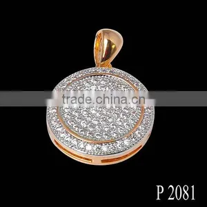 Hot Selling Gold Plated CZ Pendant/white Crystal Pendant Jewelry From China thumbnail-2