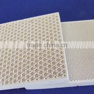 High Quality Honeycomb Infrared Ceramic Plates for Infrared Gas Burner, Cordierite Catalytic Infared Ceramic Plague 132x92x13mm thumbnail-1