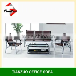 Luxury Metal Chrome Frame Office Safa (TZ-B21) thumbnail-1
