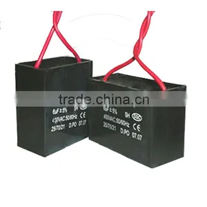 Black Plastic Case Square Type ac Motor Run Capacitor Type Cbb61 20uf 250v thumbnail-1