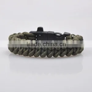 Paracord Survival Bracelet With Fire Started Whistle and Team Logo Classic Paracord Army thumbnail-3
