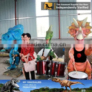 MY Dino-C073 Fiberglass Cartoon Character Statue Music Band thumbnail-6