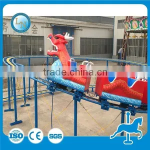 Super Attractive Amusements Rides Mini Electric Track Train Slide Dragon Train for Sale thumbnail-6