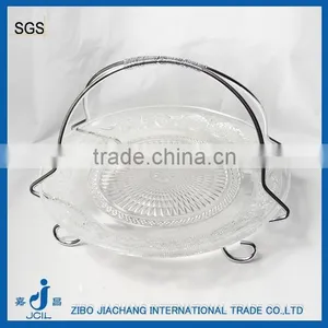 Clear Glass Plate Rack Set thumbnail-1