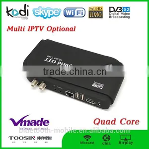 Android Aidio Tuner Combo Android Digital Satellite Internet Decoder v8 s2 With Dvb-s2 Android 4.4 os thumbnail-4