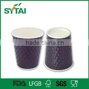 Custom Print 4 / 8 / 10 / 12 / 16 oz Disposable Embossed Paper Cup thumbnail-5