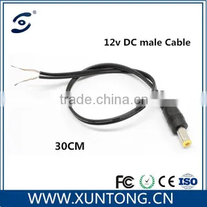 High Quality 5.5*2.1mm Plug Jack Male to Male dc Power Cable thumbnail-1