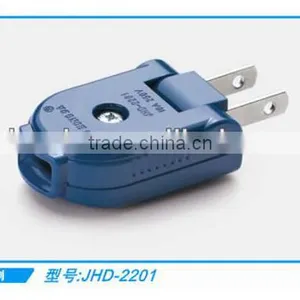 Hot Selling 2 Flat Pin Male Female ac Power Cord Plug thumbnail-1