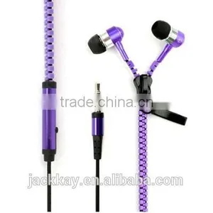 SNHALSAR Free Samples Mobile Sport Earphone, Zipper Metal Earphones thumbnail-3