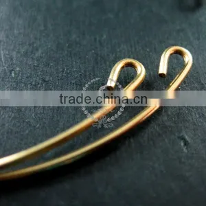 60mm Diameter 1mm Thick Vintage Style Raw Brass Antiqued Simple Wiring Bracelet DIY Bangle Supplies 1900088 thumbnail-2