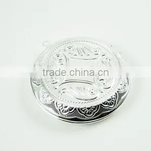 30mm Setting Size Round Brass Silver Vintage Photo Locket,retro Photo Locket 1112006 thumbnail-2