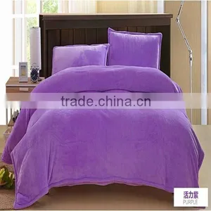 Luxury and Elegant Solid Color Printed Flannel Fleece Throw Blanket thumbnail-4