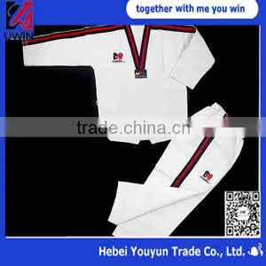 UWIN Factory Wholesale Taekwondo Training Equipment Jacquard Collar thumbnail-1