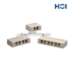 2 4 6 Ports Multimedia Mount Box With Label for A/V Connecter thumbnail-2
