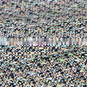 Houndstooth Polyester Viscose Wool Fabric, 100% Wool Tweed Fabric for Formal Wear thumbnail-6
