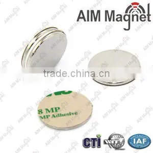 High Quality Strong Disc 3M Adhesive Neodymium Magnet thumbnail-1