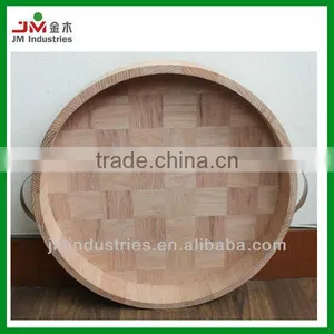 High Quality Oak Wood Bread Tray With Handle thumbnail-1