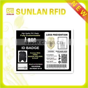 RFID 125khz Image and Signature Pvc Staff Employee Photo id Card With Hologram(professional Manufacturer) thumbnail-1