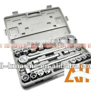 Socket Wrench Set, 21pcs, Squre Drive,Sockets 8-32 thumbnail-1