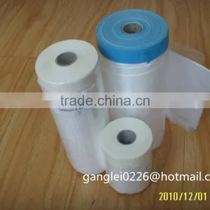 White Pre-taped or Without Taped Masking Films (1400mmx27m) thumbnail-2