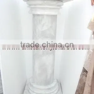 ELEGANCE ZIARAT WHITE MARBLE PEDESTALS thumbnail-1