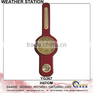 Wooden Weather Station Barometer Decor YG367 thumbnail-1