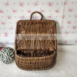 Handmade Wicker Flower Hanging Basket Plant Baskets Hanging Wholesale thumbnail-3