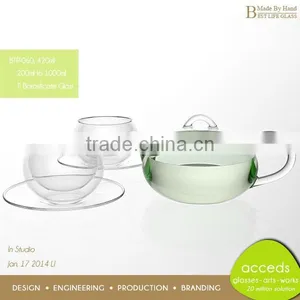 New Arrival Custom FashionablePrinted Insulated Glass Arabic Pot thumbnail-1