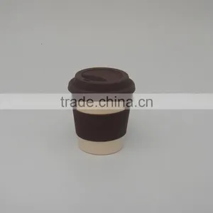 Bamboo Fiber Eco Mugs With Slot Lid &sleeve thumbnail-6