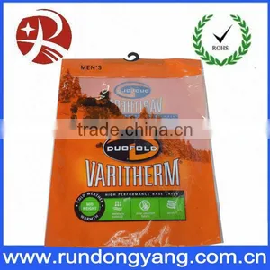 Zipper Plastic Underwear Packaging Bags With Hanger thumbnail-1