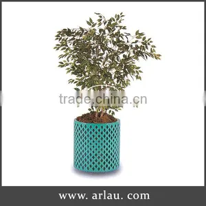 Cheap Large Flower Pots Metal Stackable Planter thumbnail-1
