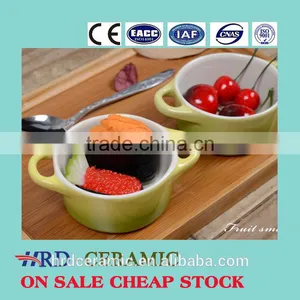 Cheap Ceramic Pet Bowl/ceramic Soup Bowl With Handle thumbnail-1