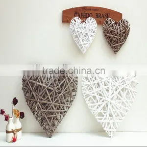 2017 Party Decoration Woven Wicker Heart thumbnail-4
