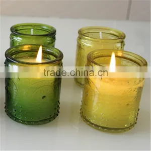 Wax Candle Jar Glass Candle Jar,color Candle Glass,tea Light Holder thumbnail-1