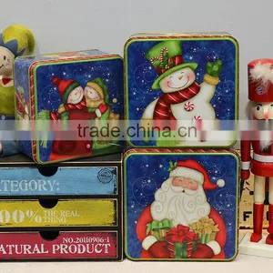 High Quality Popular Square Metal Tea Tin Canisters / Coffee Tin Box thumbnail-2