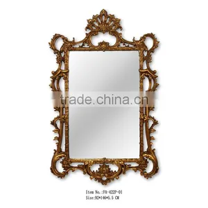 Gold Leaf Antique Marble Console Table For Home Decor Art thumbnail-2