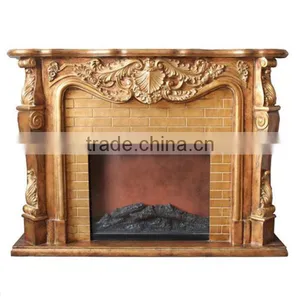 Living Room Furniture Fireplace With Wall Mirror For Interior Decoration thumbnail-1
